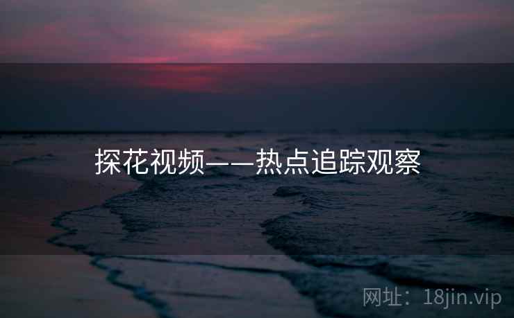 探花视频——热点追踪观察