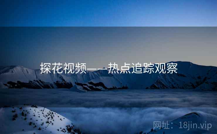 探花视频——热点追踪观察