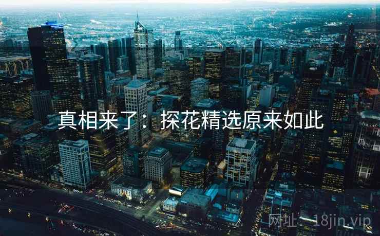 真相来了：探花精选原来如此