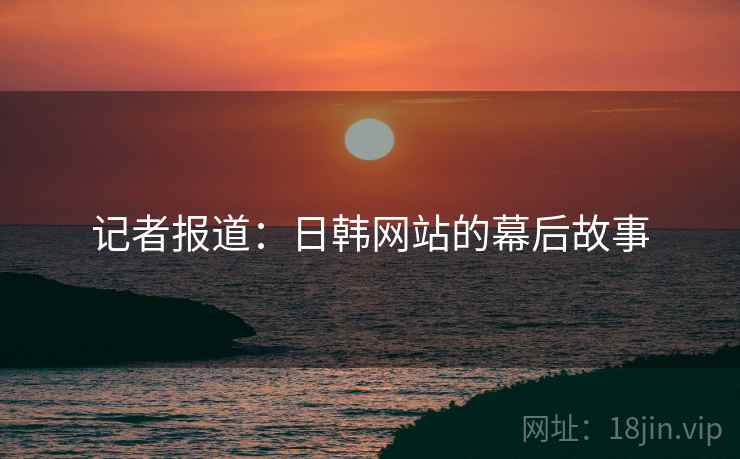 记者报道:日韩网站的幕后故事